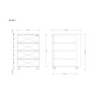 UNIQUE XD-040-4 görgős konténer, szürke