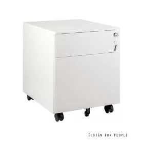 UNIQUE XD-041-2 görgős konténer, fehér