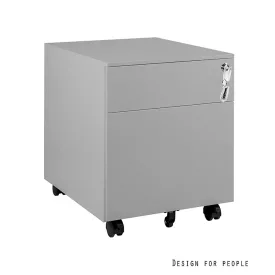 UNIQUE XD-041-2 görgős konténer, szürke