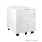 UNIQUE XD-041-3 görgős konténer, fehér