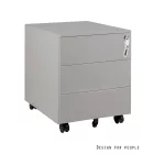 UNIQUE XD-041-3 görgős konténer, szürke