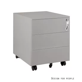 UNIQUE XD-041-3 görgős konténer, szürke