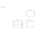 UNIQUE XD-041-3 görgős konténer, szürke