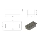 UNIQUE Beépíthető asztali aljzat II íróasztalhoz