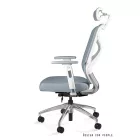 UNIQUE HERO ergonomikus irodai szék, szövet háttámlával, szürke