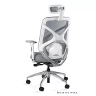 UNIQUE HERO ergonomikus irodai szék, szövet háttámlával, szürke