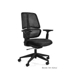 UNIQUE ERGO LOW ergonomikus irodai szék, szövetes ülőlappal