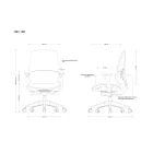 UNIQUE ERGO LOW ergonomikus irodai szék