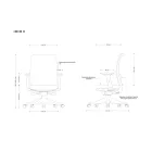 UNIQUE ANGGUN M ergonomikus irodai szék