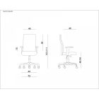 Unique Black On Black irodai szék, fekete