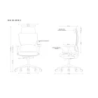 UNIQUE DEAL ergonomikus irodai szék, szövet ülőlap