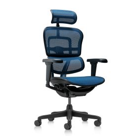   ANTARES ERGOHUMAN Ultra II ergonomikus irodai szék - Fekete váz, kék háló