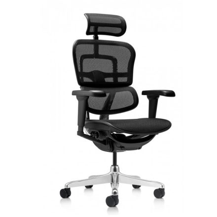 ANTARES ERGOHUMAN Ultra II ergonomikus irodai szék, Fekete, szövetes ülőlappal