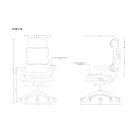 UNIQUE ERGOTECH ergonomikus irodai szék, fekete vázas