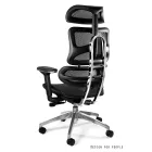 UNIQUE ERGOTECH ergonomikus irodai szék, króm vázas