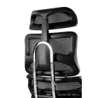 UNIQUE ERGOTECH ergonomikus irodai szék, króm vázas