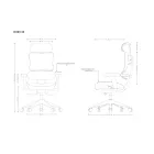 UNIQUE ERGOTECH ergonomikus irodai szék, króm vázas