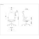 UNIQUE HERO ergonomikus irodai szék, fekete