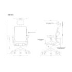 UNIQUE HERO NET ergonomikus irodai szék, hálós ülőlappal