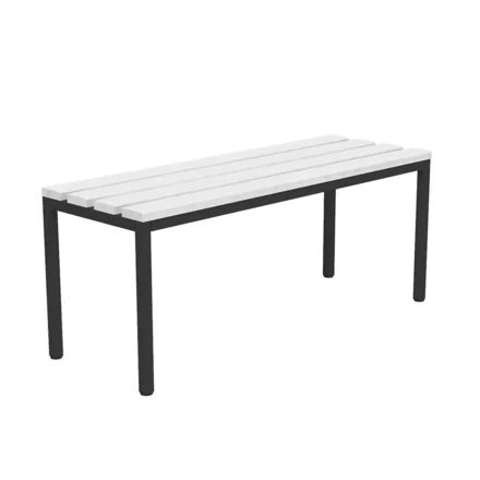 Fém öltözőpad műanyag lécekkel Lsz 3, 100 cm, PVC