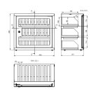Mobnest zárható mobiltelefon tároló szekrény - világosszürke