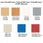 MSUS 312 fém öltözőszekrény fa ajtókkal, 2 ajtós