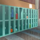 MSUS 322 fém öltözőszekrény plexi ajtókkal, 4 ajtós