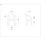 UNIQUE MUZE műanyag szék