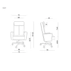 UNIQUE REGENT valódi bőr főnöki fotel