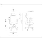 UNIQUE SHELL ergonomikus, szövet irodai szék