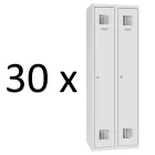 SUM 320 W fém öltözőszekrény, 2 ajtós, 30x mennyiségi kedvezmény