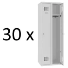 SUM 320 W fém öltözőszekrény, 2 ajtós, 30x mennyiségi kedvezmény