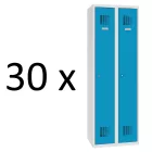 SUM 320 W fém öltözőszekrény, 2 ajtós, 30x mennyiségi kedvezmény