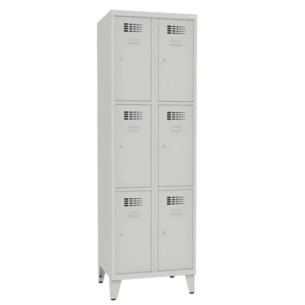 SUS 323 Wn fém kisrekeszes szekrény, lábazattal