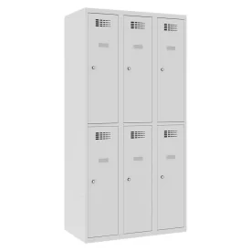 SUS 332 W lx fém öltözőszekrény, rövidajtós, prémium