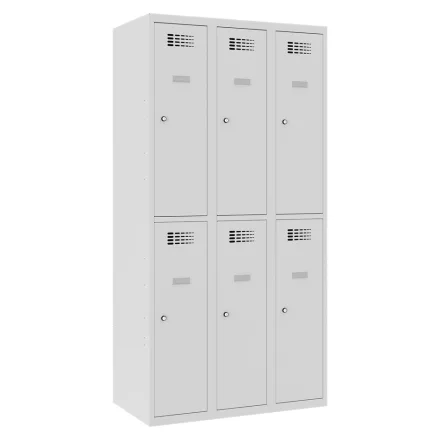 SUS 332 W lx fém öltözőszekrény, rövidajtós, prémium