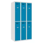 SUS 332 W lx fém öltözőszekrény, rövidajtós, prémium