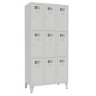 SUS 333 Wn fém kisrekeszes szekrény, lábazattal