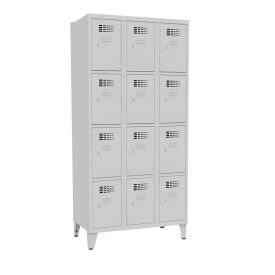   SUS 334 Wn fém szekrény, kisrekeszes, rövidajtós, lábazattal