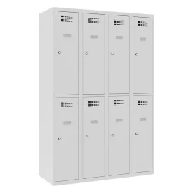 SUS 342 W lx fém öltözőszekrény, rövidajtós, prémium