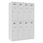 SUS 342 W fém öltözőszekrény, rövidajtós, polccal