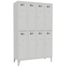 SUS 342 Wn fém öltözőszekrény, rövidajtós, lábazattal