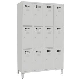 SUS 343 Wn fém kisrekeszes szekrény, lábazattal