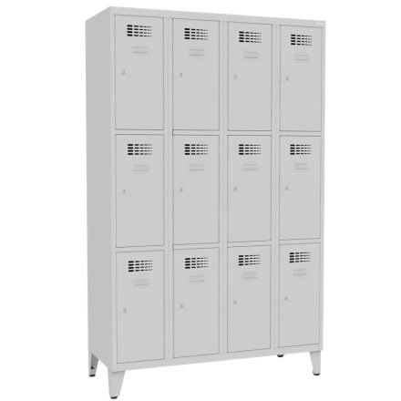 SUS 343 Wn fém kisrekeszes szekrény, lábazattal