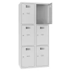 SUS 423 W fém öltözőszekrény, 6 ajtós