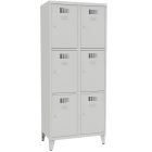 SUS 423 Wn fém öltözőszekrény, 6 ajtós, lábazattal