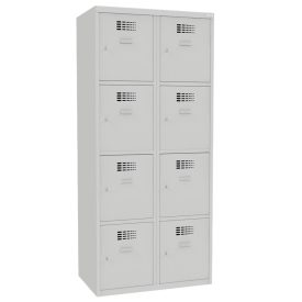   SUS 424 W fém öltözőszekrény, értékmegőrző, 8 ajtós