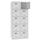 SUS 425 W fém öltözőszekrény, értékmegőrző, 10 ajtós