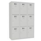 SUS 433 W fém öltözőszekrény, 9 ajtós