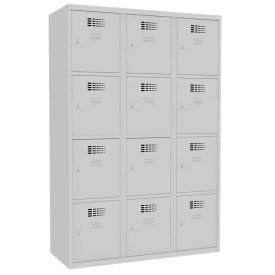   SUS 434 W fém öltözőszekrény, értékmegőrző, 12 ajtós